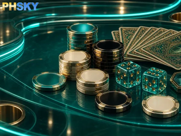 PHSKY website banner highlighting online gaming in the Philippines